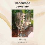 Delicate Freshwater Pearl Drop Pendant+Bracelet+Earrings (Handcrafted)