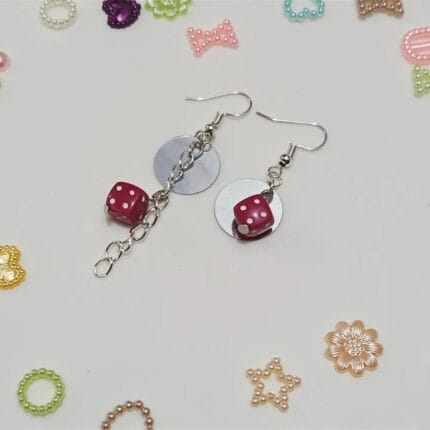Handmade Mismatch Dice Earrings