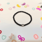 Handmade Crystal Stones Stretchable Alphabet Bracelet