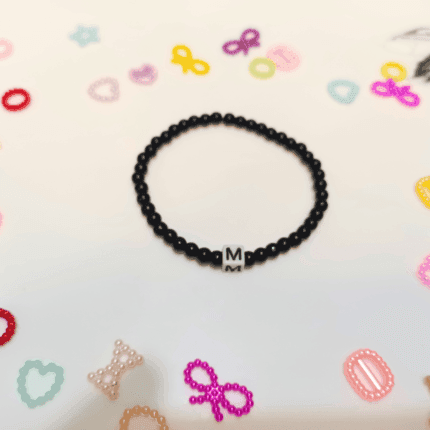 Handmade Crystal Stones Stretchable Alphabet Bracelet