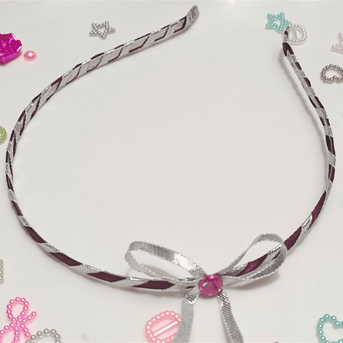 Handmade Ribbon Bow Hairband For Girls