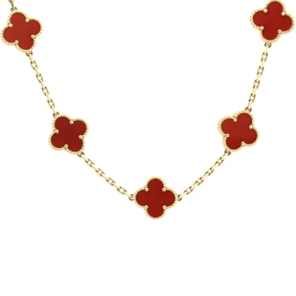 Luxury 4 leaf Clover Designer Pendant Necklace/Mala (Mala)