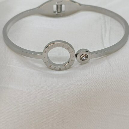 Elegant Stainless Steel Silver Bangle