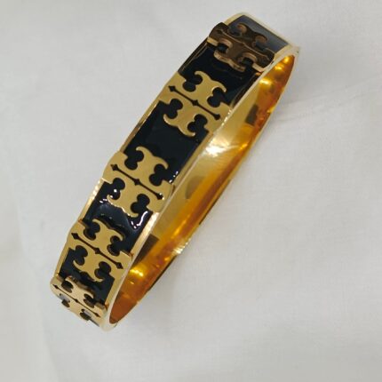 Majestic Stainless Steel Tory Inspired Logo Bangle