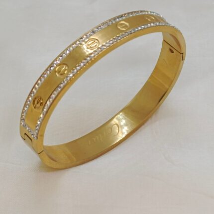 CTR Stainless Steel Stones Handcuff