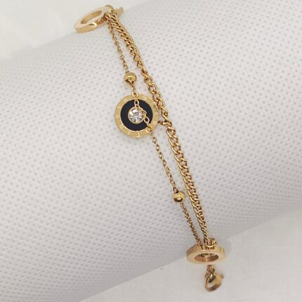 Stylish Stainless Steel Roman Numeral Bracelet