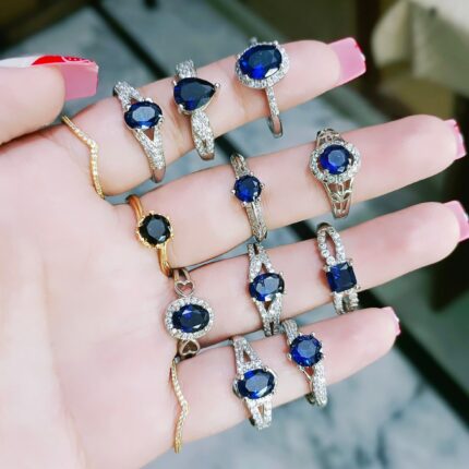 Classic Blue Stone Rings