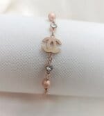 Unique CC Rose Gold Stainless Steel Anklet/Bracelet