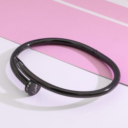 Trendy Stainless Steel Black Nail Handcuff