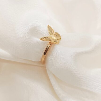 Beautiful Stainless Steel Butterfly Ring