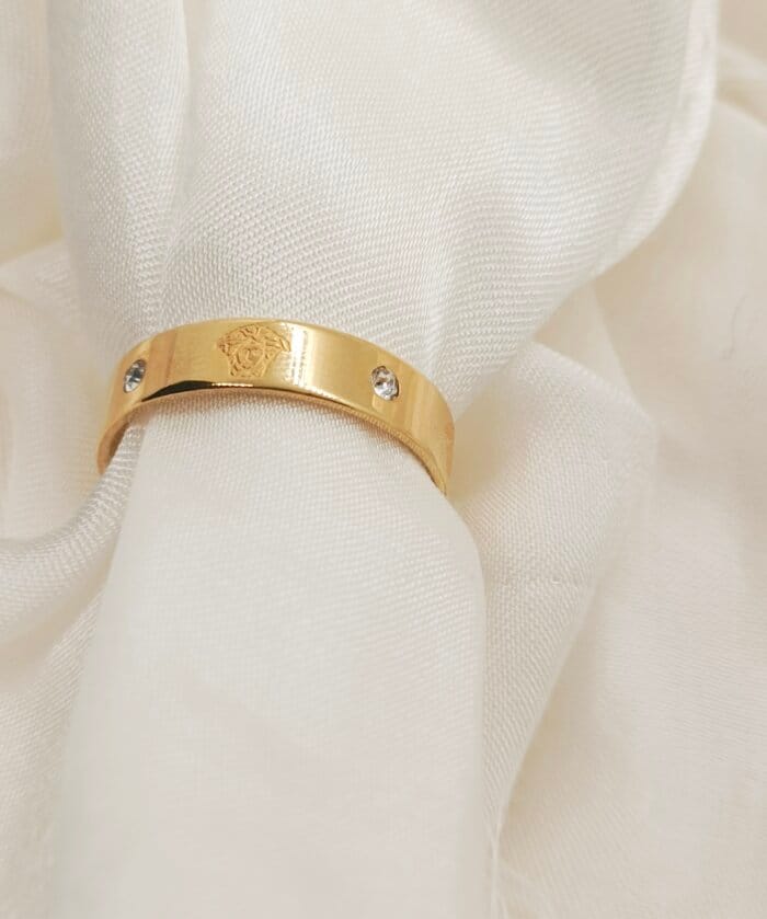 Stainless Steel Brand Inspired Ring