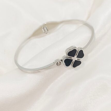 Stainless Steel Flower Silver Handcuff