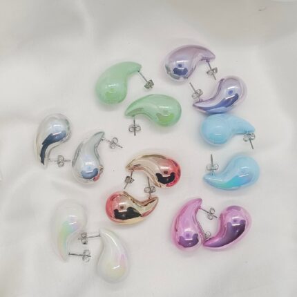 Funky Candy Color Tear Drop Earrings