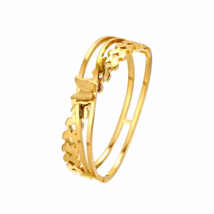 Elegant Stainless Steel Butterfly Handcuff