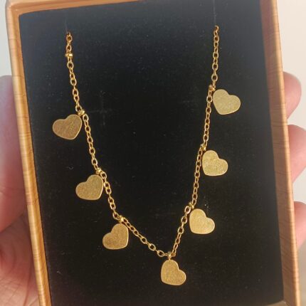 Stunning Stainless Steel Heart Charm Necklace