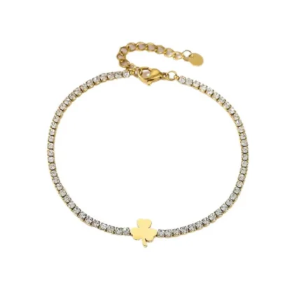 Verdant Glow 18k Gold Bracelet