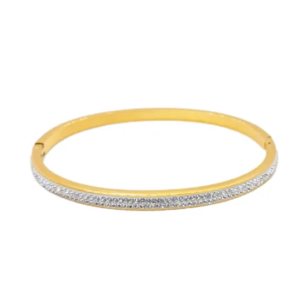Sleek Studded Titanium Bracelet