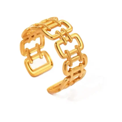 Stainless Steel Square Chain Ring