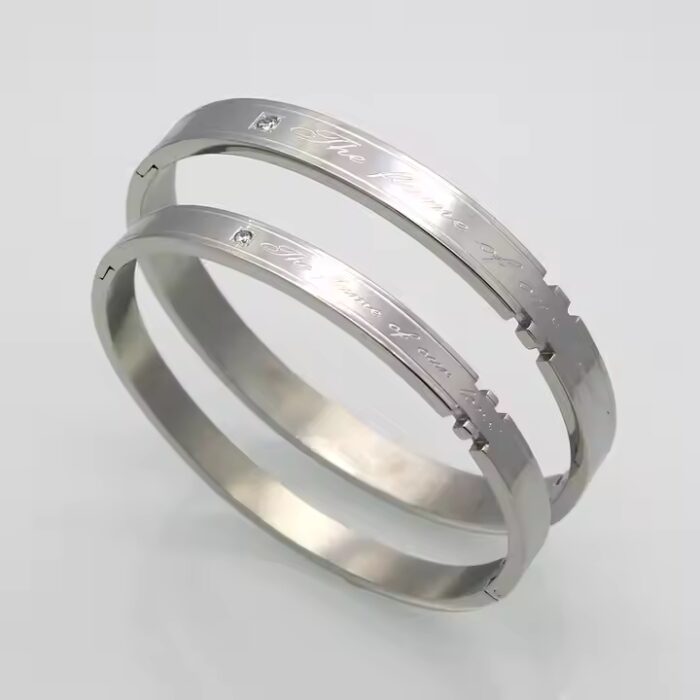 Stainless Steel Silver Love Handcuff