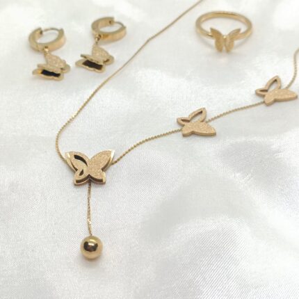 Stainless Steel Butterfly 3 Pcs Set