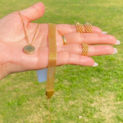 Lustrous 18k Gold Combo Deal | Water Proof | Tarnish Free