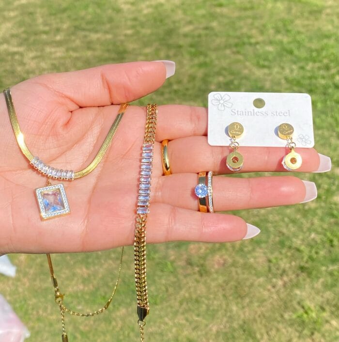 Shimmering 18k Gold Combo Deal | Tarnish Free | Water Proof