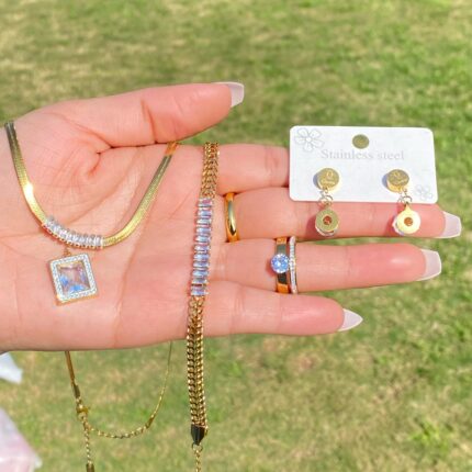 Shimmering 18k Gold Combo Deal | Tarnish Free | Water Proof