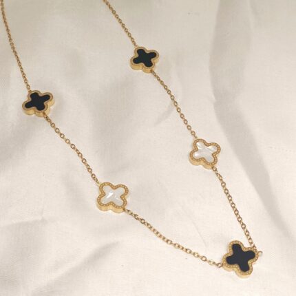 5 Clover Double Sided Necklace