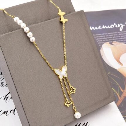 European Quality New Arrival Butterfly Charm Necklace | Water Proof | Anti Tarnish | High Quality | Limited Quantity