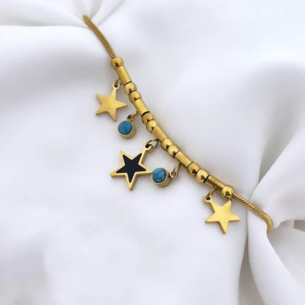 Stunning Star Charm Tarnish Free Bracelet