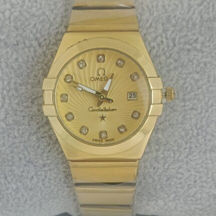 OMEGA Yellow Gold Premium Stainless Steel Watch