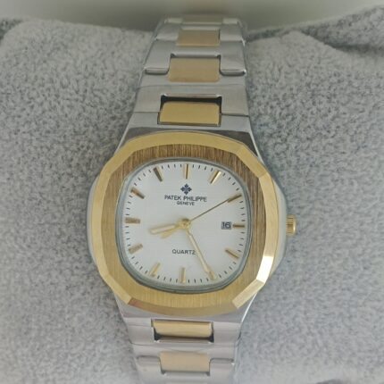 PATEK PHILIPPE NAUTILUS Two Tone Luxury Watch For Men's