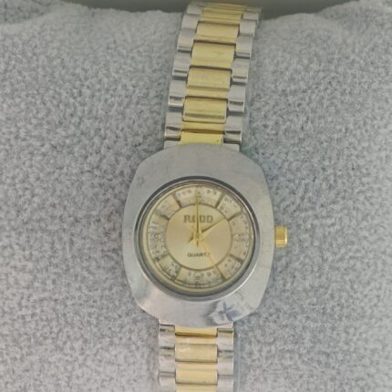 Two Tone Steel RADO Ladies Studded Watch