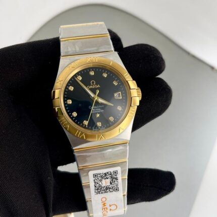 OMEGA Two Tone Automatic Watch For Men's And Women's
