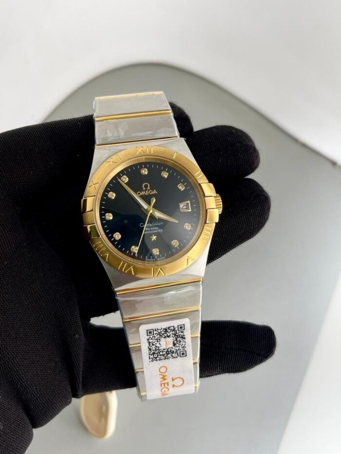 OMEGA Two Tone Automatic Watch For Men's And Women's
