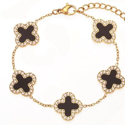 Sparkle Clover Bracelet - Water Proof & Anti Tarnish