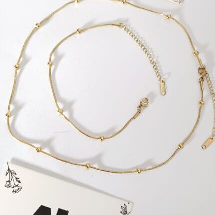 Beads Necklace & Bracelet Combo Set