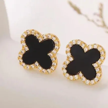 Zircon Clover Studs | Water Proof