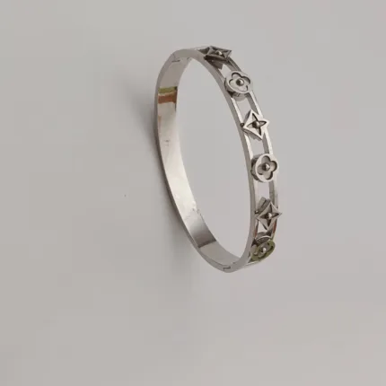 Amorino Silver Bangle | Stainless Steel